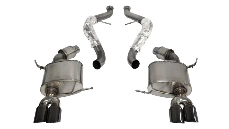 CORSA Performance 14569BLK, 2008-2012 BMW M3 E90 Black Sport Cat-Back Exhaust