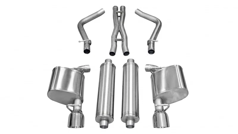 CORSA Performance 14535, 2011-2013 Chrysler 300 R/T 5.7L V8 Polished Sport Cat-Back Exhaust