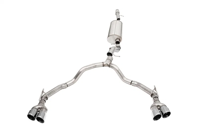 CORSA Performance 21129, 21-25 Chevrolet Tahoe/GMC Yukon 4DR 6.2L 4WD Dual Rear 3/2.75in Sport Cat-Back DW 4inPol Tips