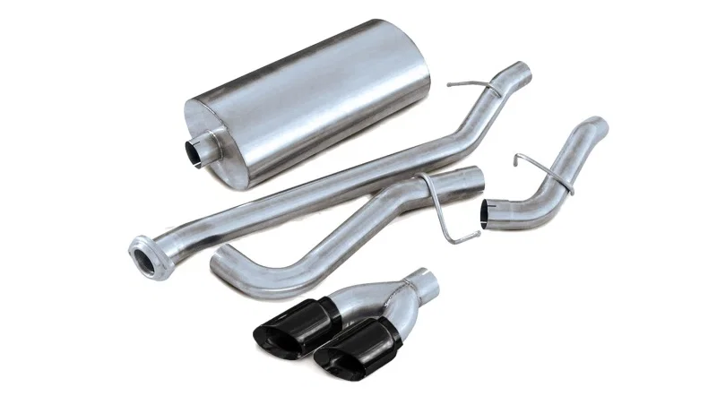 CORSA Performance 14237BLK, 2001-2006 Chevrolet Suburban 5.3L V8 3in Cat-Back Single Side w Twin 4in Black Pro-SeriesTips