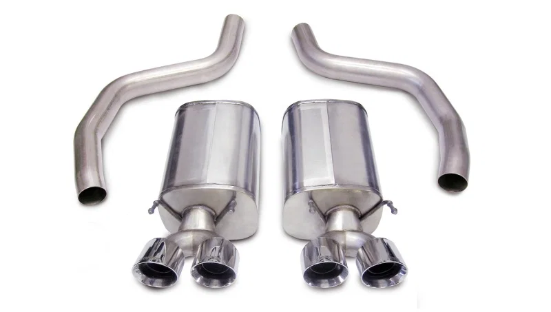 CORSA Performance 14164, 2006-2013 Chevrolet Corvette C6 Z06 7.0L V8 Polished Sport Axle-Back Exhaust