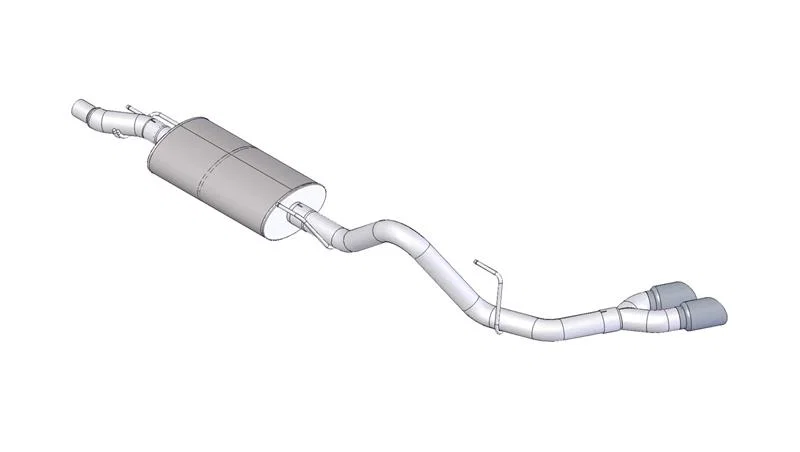 CORSA Performance 14392, 2011-2014 Ford F-150 EcoBoost 3.5L V6 Polished Sport Cat-Back Exhaust