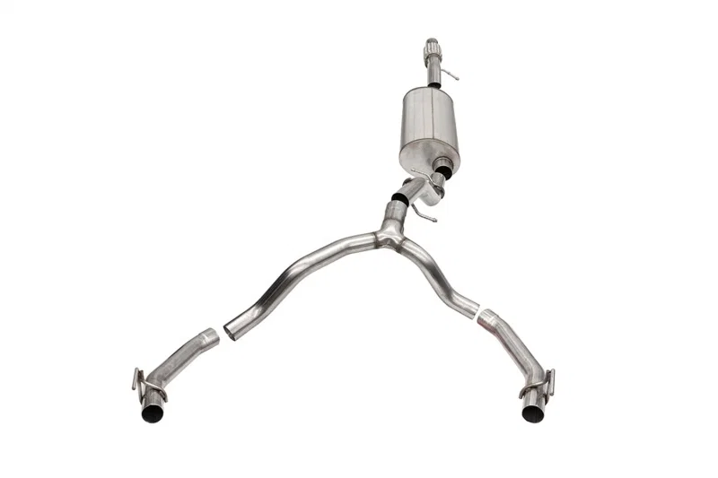 CORSA Performance 21131, 21-25 Cadillac Escalade 6.2L Dual Rear 3.5/2.75in Sport Cat-Back Exhaust Uses Factory Bezels