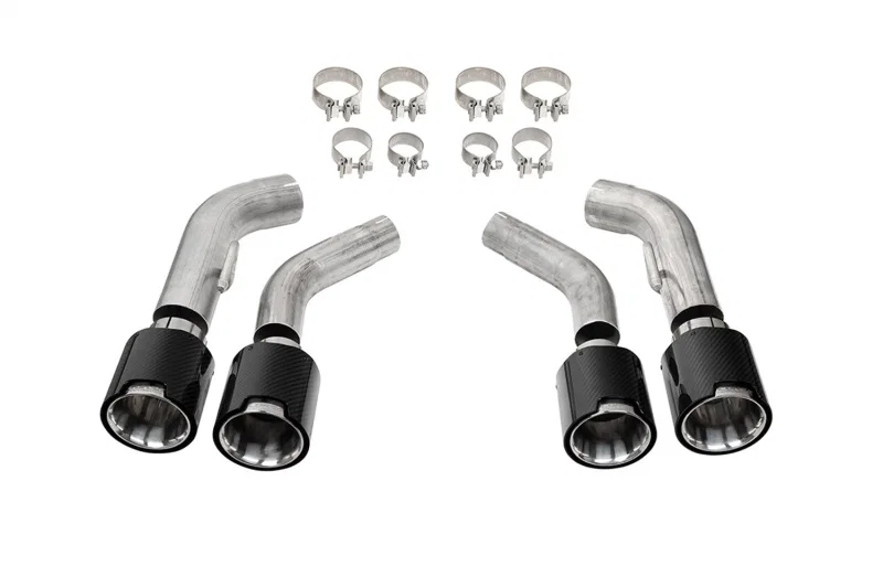 CORSA Performance 21835CF, 2016-2024 Chevrolet Camaro SS / ZL1 Carbon Fiber 4.5in Twin Tip Kit