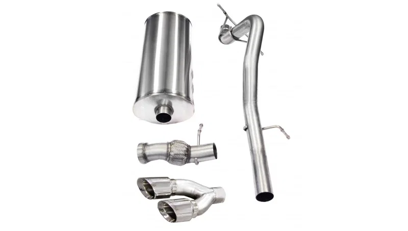 CORSA Performance 14878, 2011-2014 Cadillac Escalade 6.2L V8 Polished Sport Cat-Back Exhaust