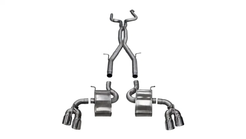 CORSA Performance 14770, 2016-2024 Chevy Camaro SS 6.2L Xtreme+ 2.75in Cat-Back Dual Rear Exit w/ Twin 4in PolishedTips
