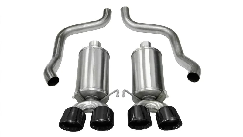 CORSA Performance 14469BLK, 2005-2007 Chevrolet Corvette C6 6.0L V8 Black Xtreme Axle-Back Exhaust