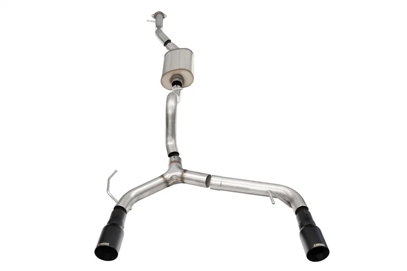 CORSA Performance 21206BPC, 21-25 Ford Bronco 2.3L 4-Door 2.75in Cat-Back Dual Rear Exhaust w/ 4in Straight-Cut Black Tips