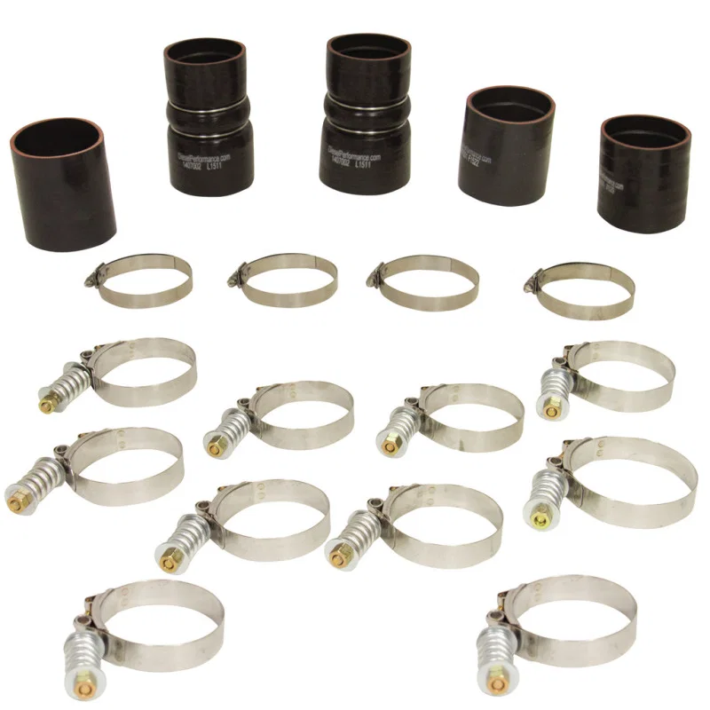 BD Diesel 1047030, Intercooler Hose & Clamp Kit - 1999-2003 Ford 7.3L PowerStroke