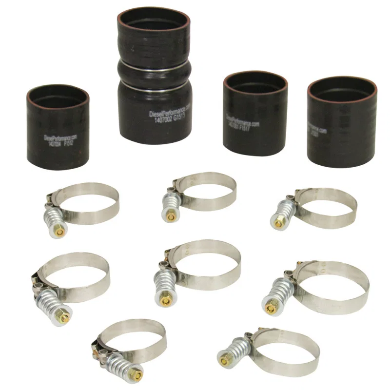 BD Diesel 1047037, Intercooler Hose & Clamp Kit - 2008-2010 Ford 6.4L Powerstroke