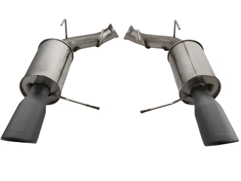 Roush 421145-BLK, 11-14 Mustang V6 Black Tip Axle Back Exhaust