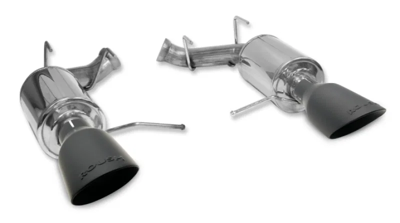 Roush 422092-BLK, 15-17 Mustang GT Black Tip Cat Back Exhaust