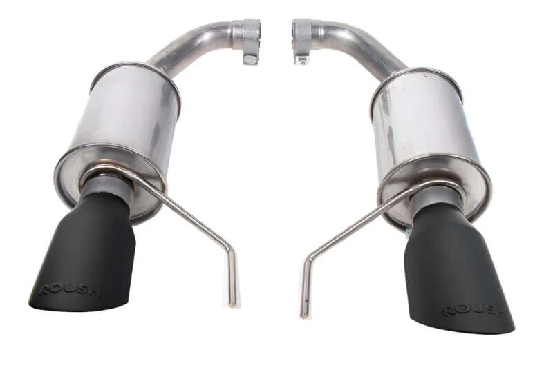 Roush 422333-BLK, 2024 Ford Mustang GT/EcoBoost Dual Tip Axle Back Exhaust w/ Black Tips for Toyota 4Runner