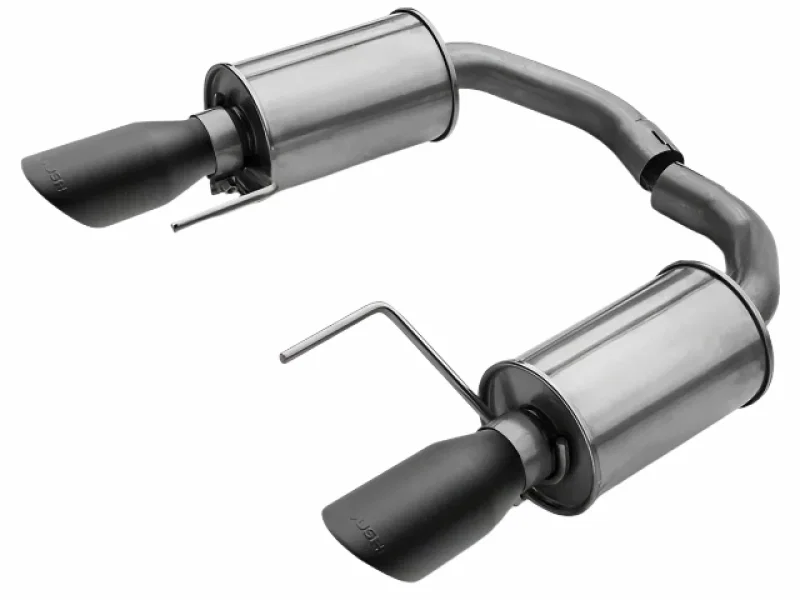 Roush 421837-BLK, 15-26 Mustang V6 / EcoBoost Black Tip Axle Back Exhaust