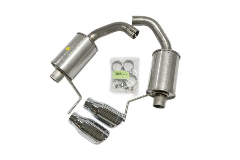 Roush 421837, 15-26 Ford Mustang 3.7L/2.3L V6/I4 Exhaust Kit w/ Round Tips