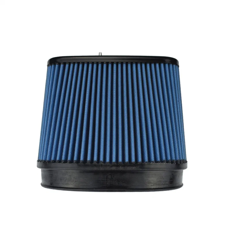 Injen X-1083-BB, NanoWeb Dry Air Filter 6.70x4.54 Oval neck/ 7.69 x 5.68 Base/ 7.25 Tall w/Barb Fit - 70 Pleat