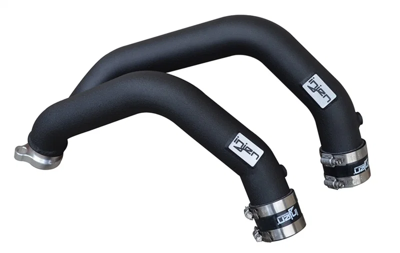 Injen SES1116ICPWB, 15-16 BMW M3(F80)/M4 (F82/83) 3.0L L6 Twin Turbo 2PC Aluminum Int. Charge Pipe - Wrinkle Black