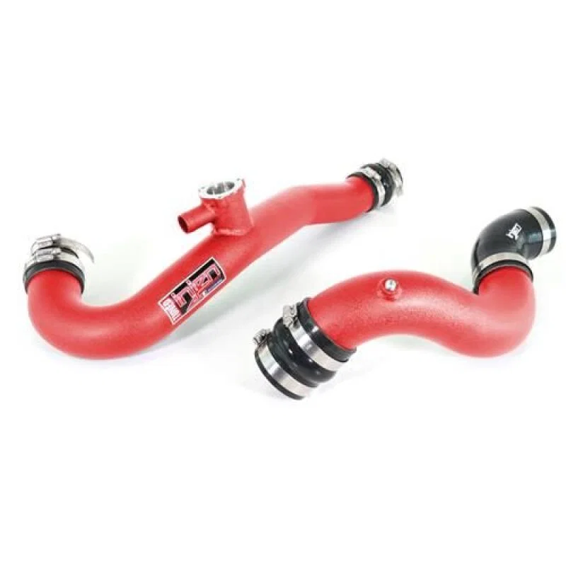 Injen SES9200ICPWR, 15-19 Ford Mustang 2.3L EcoBoost Aluminum Intercooler Piping Kit - Wrinkle Red