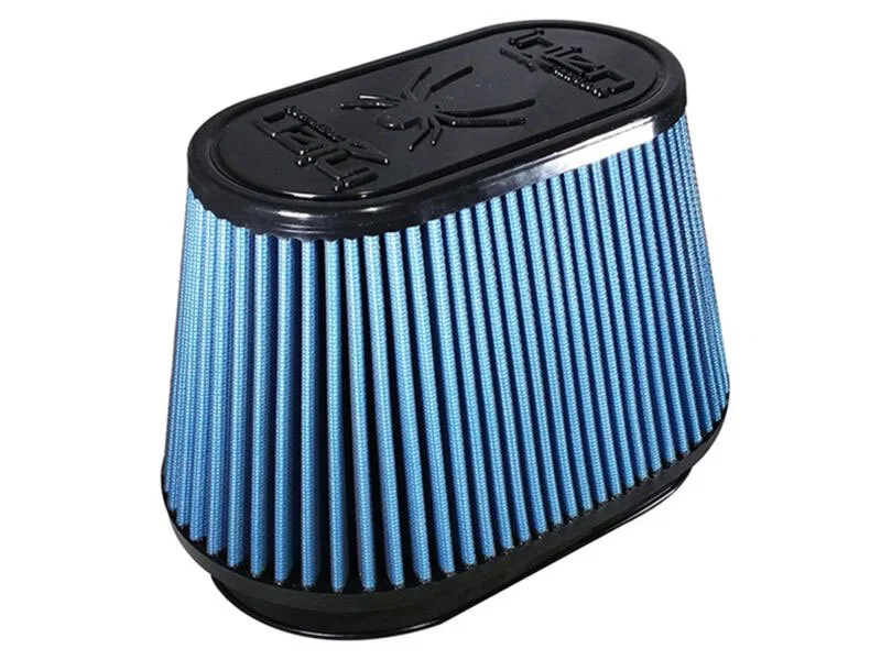 Injen X-1126-BB, NanoWeb Dry Air Filter w/Shur-Loc 4.115x6.865 Oval Neck / 7.17x9.92 Base / 5.63x8.5 Tall