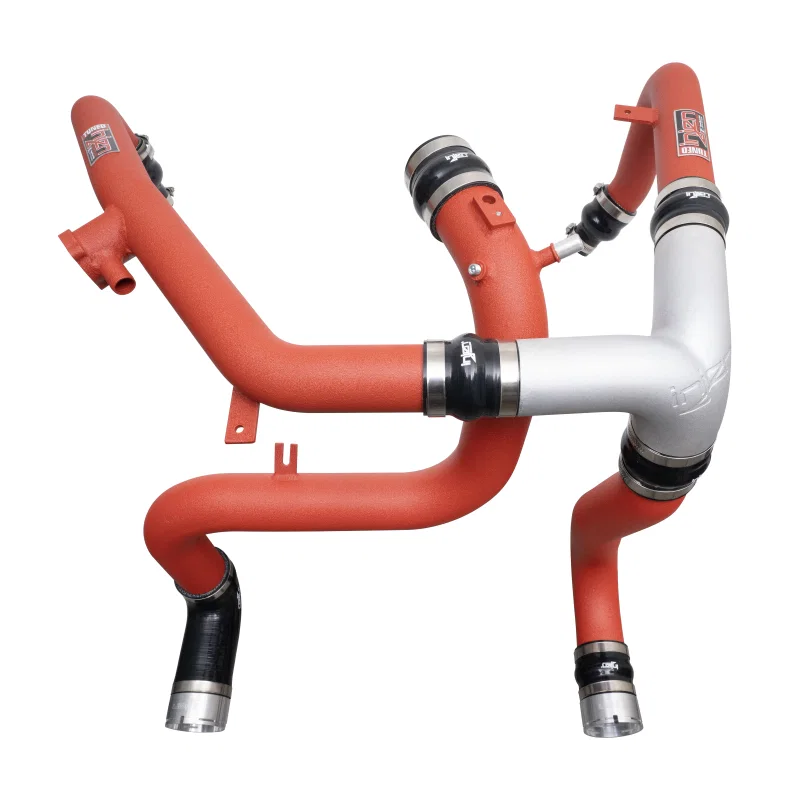 Injen SES9301ICPWR, 21-23 Ford Bronco 2.7L V6 (TT) EcoBoost SES Intercooler Pipes - Wrinkle Red