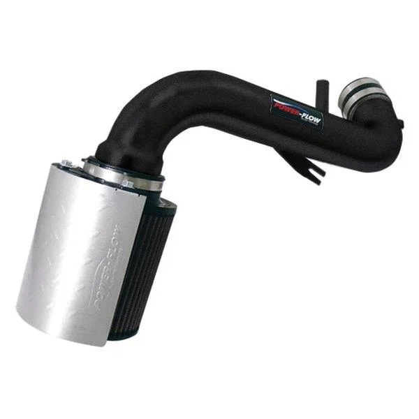 Injen PF1800WB, 05-06 Dakota / 06-07 Raider 4.7L V8 Power-Flow (incl. Diamond plate heat shield) Wrinkle Black