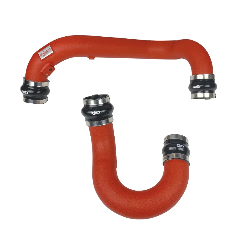 Injen SES3082ICPWR, 18-19 Audi S4/S5 (B9) V6 3.0L Turbo Wrinkle Red Intercooler Piping
