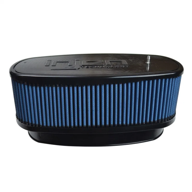 Injen X-1089-BB, NanoWeb Dry Air Filter 8.725x3.940 Oval neck w/ShurLok/10.375x5.590 Base/4.20 Tall