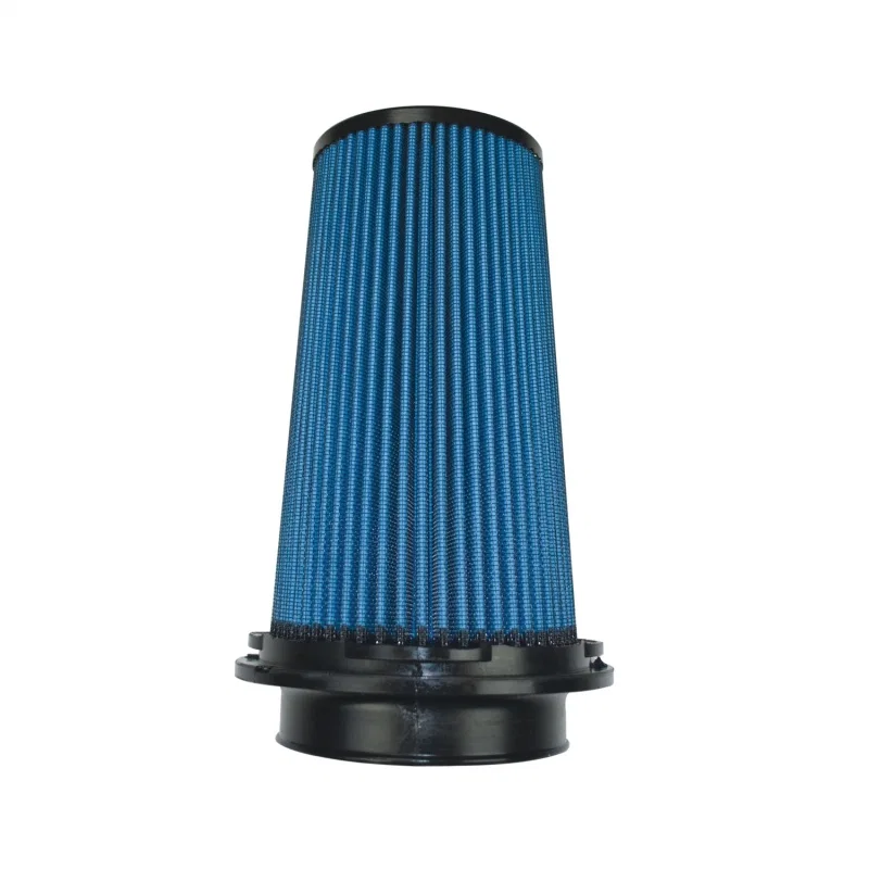 Injen X-1110-BB, NanoWeb Dry Air Filter- 4in Flange ID 6in Twist Lock Base 8.8in Media Height 4in Top