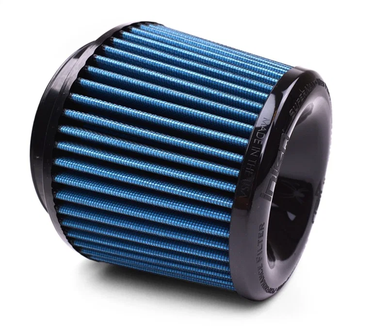 Injen X-1045-BB, AMSOIL Replacement Nanofiber Dry Air Filter 5in Flange Diameter/6.5in Base/5in Height/70 Pleat