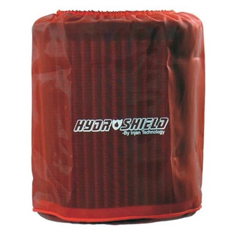Injen 1037RED, Red Water Repellant Pre-Filter fits X-1021 6in Base / 6-7/8in Tall / 5-1/2in Top for Mercedes-Benz