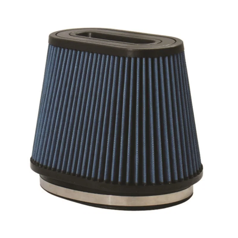 Injen X-1023-BB, AMSOIL Ea Nanofiber Dry Air Filter - 8 1/2 Oval Filter 9 1/2 Base / 6 1/4 Tall / 8 Top for BMW