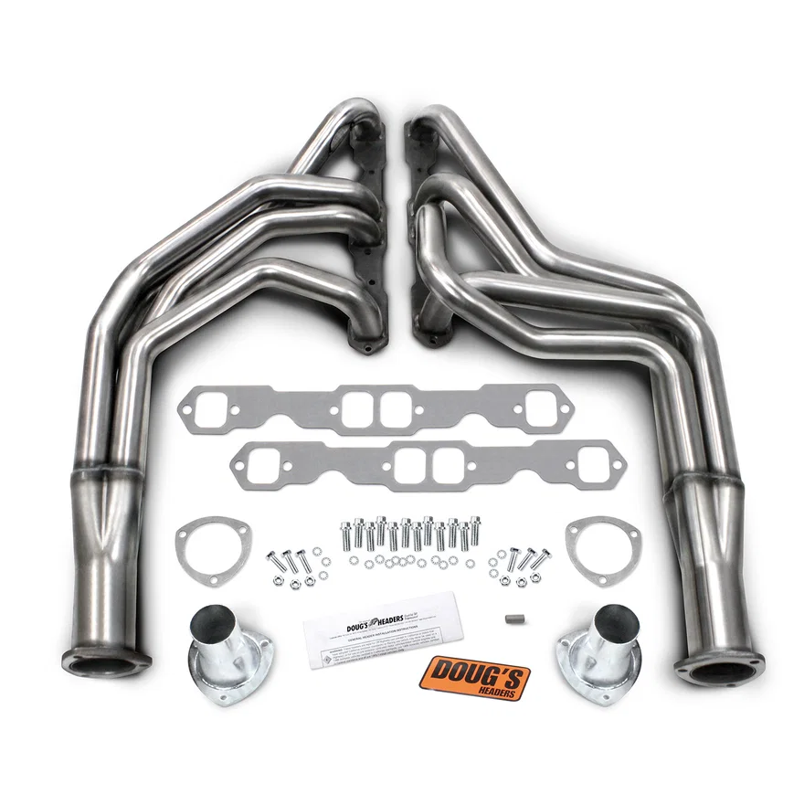 304 Stainless Long Tube Header 265-400 SBC 1 3/4" Primary 3" Collector for Chevrolet