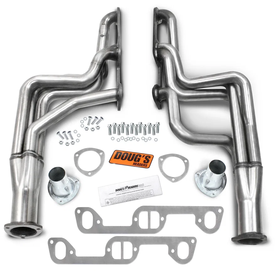 Long Tube Header 326-455 W/O EGR/A.I.R. 1 3/4" Primary 3" Collector 304 Stainless for Pontiac
