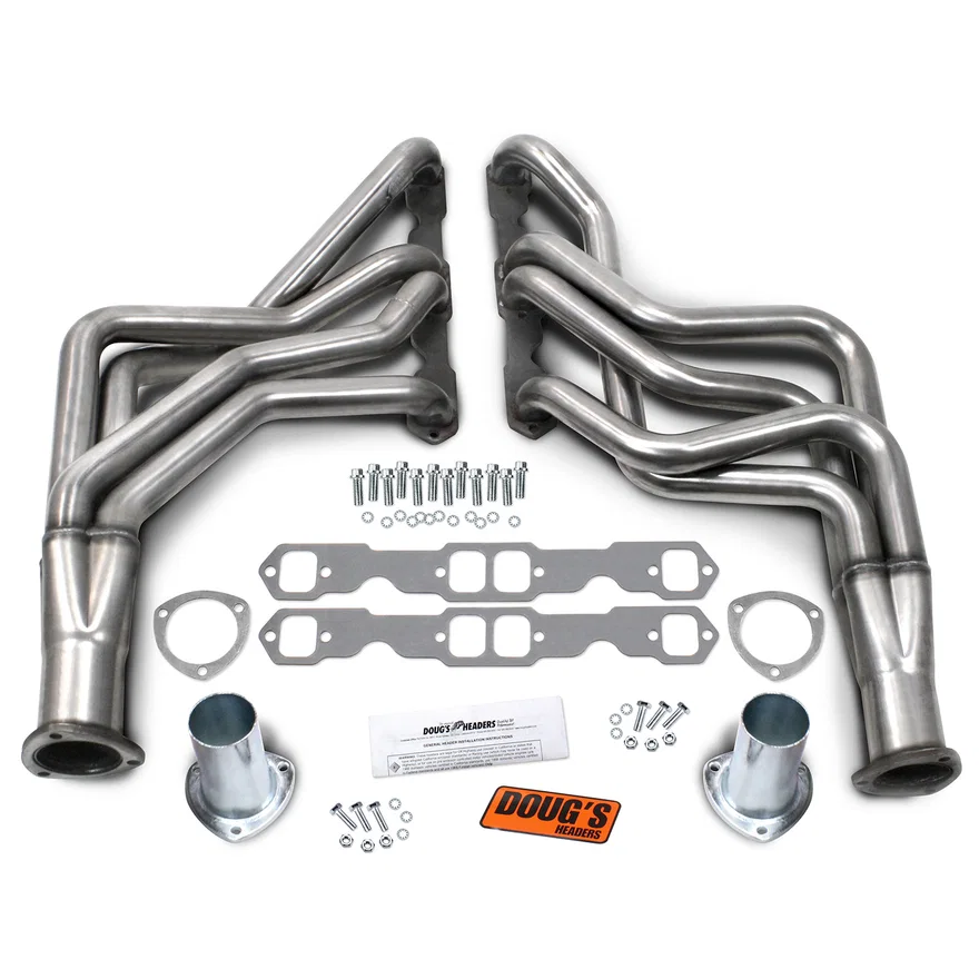304 Stainless Long Tube Header 78-88 GM G Body 265-400  SBC 1 3/4" Primary 3" Collector for Chevrolet, Pontiac and Oldsmobile