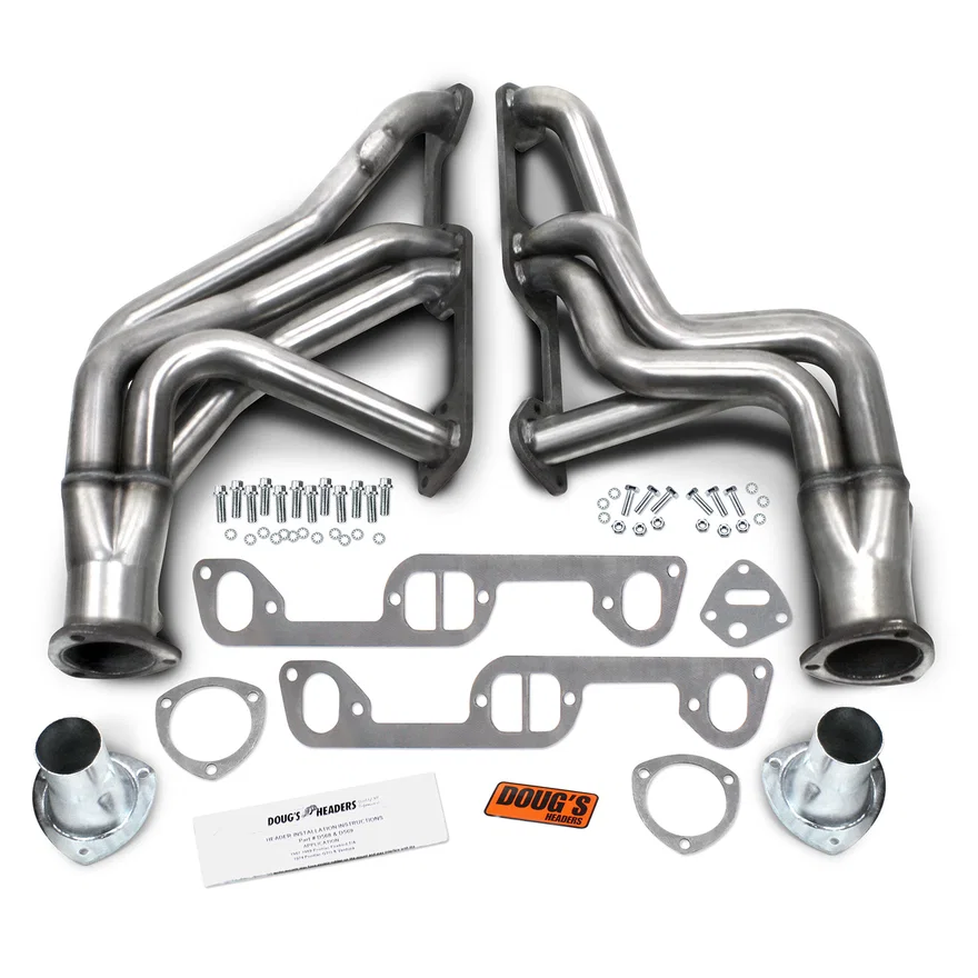 304 Stainless Long Tube Header 326-455 1 3/4" Primary 3" Collector for 1967-1969 Pontiac Firebird