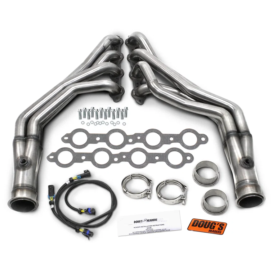 304 Stainless Long Tube Header 64-72 GM A Body 4.8-6.2L LS Engine Swap 1 3/4" Primary 3" Collector for 9 vehicles