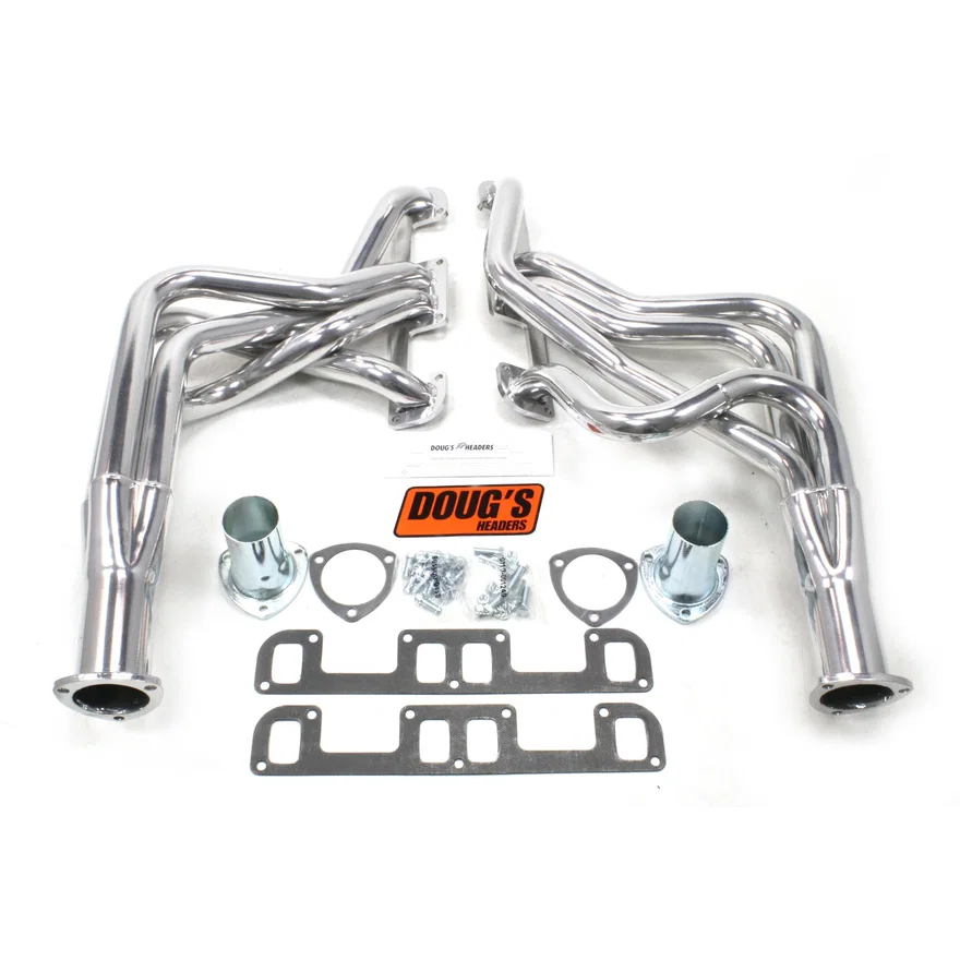 1 3/4" 4-Tube Full Length Header 350 68-72 Metallic Ceramic Coating for Buick