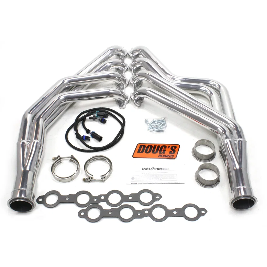 Long Tube Header 70-81 GM F Body 4.8-6.2L LS Engine Swap 1 7/8" Primary 3" Collector Silver Ceramic Coated for 7 vehicles