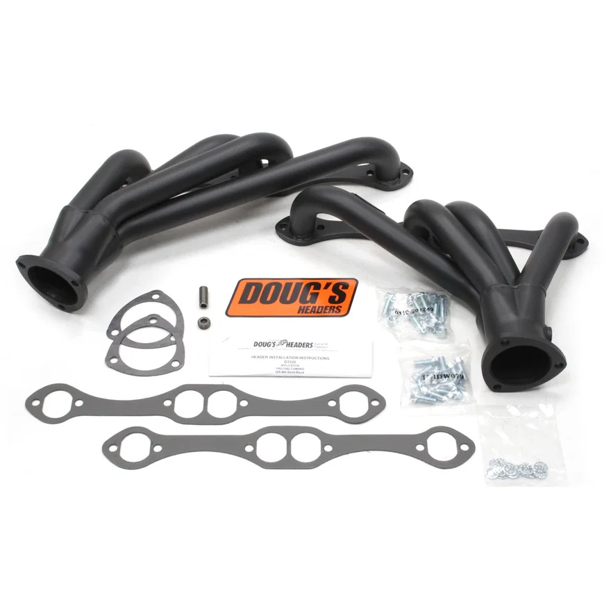 Mid Length Header 82-92 GM F Body 265-400 SBC 1 5/8" Primary 3" Collector Black Hi Temp Coated for 1982-1992 Chevrolet Camaro and Pontiac Firebird