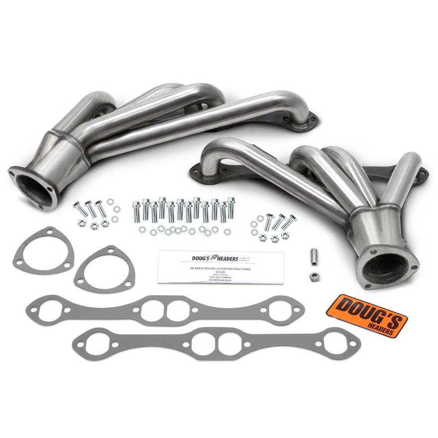 Mid Length Header 82-92 GM F Body 265-400 SBC 1 5/8" Primary 3" Collector 304 Stainless for 1982-1992 Chevrolet Camaro and Pontiac Firebird