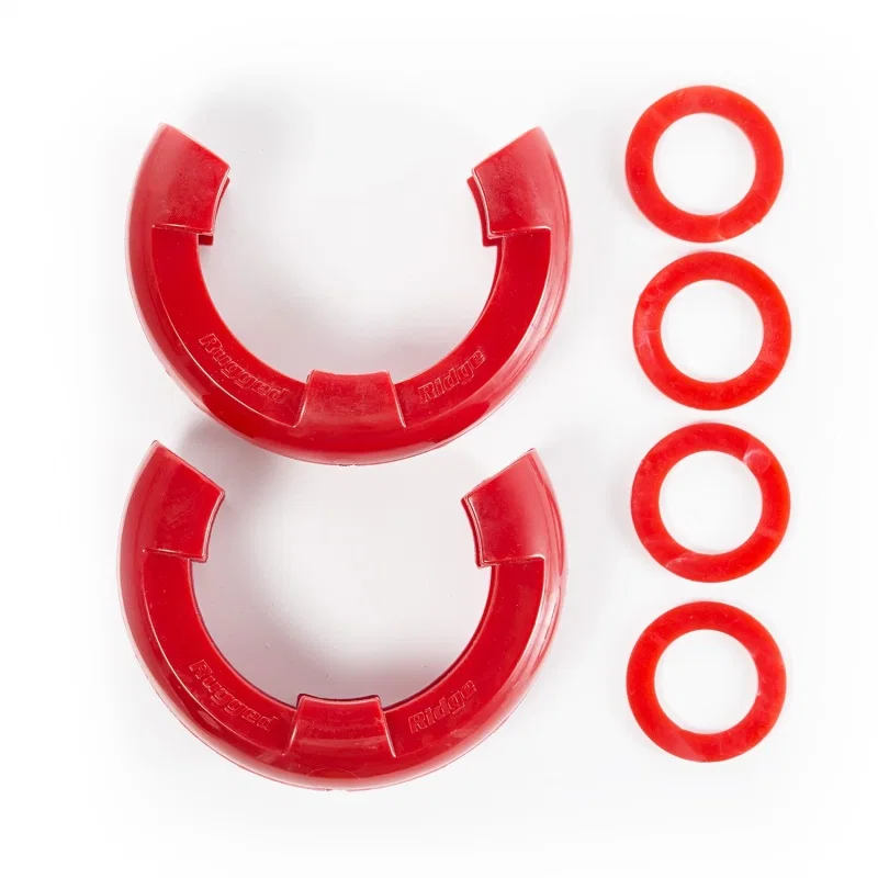 Rugged Ridge 11235.41, Red 7/8in D-Ring Isolator Kit