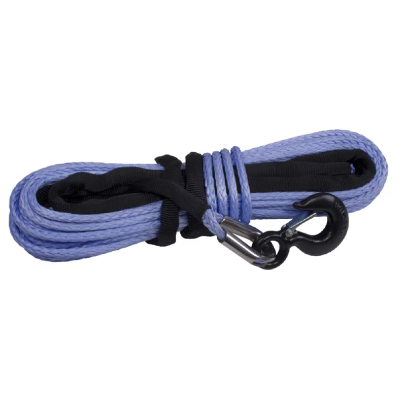 Rugged Ridge 15102.11, Synthetic Winch Line Blue 3/8in x 94 feet