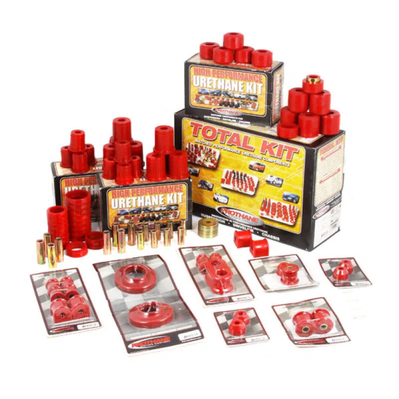 Rugged Ridge 18350.06, Polyurethane Bushing Kit Red 97-06 Jeep Wrangler TJ