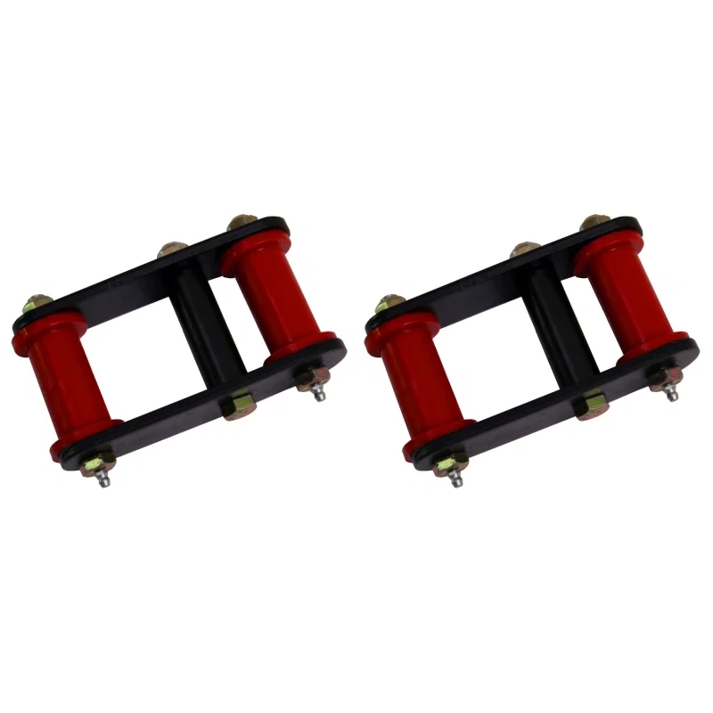 Rugged Ridge 18265.04, HD Front & Rear Leaf Spring Shackles 55-75 CJ for Jeep