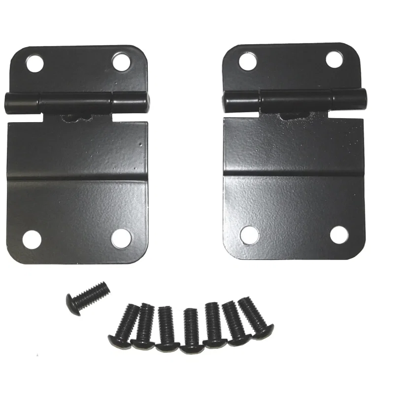 Rugged Ridge 11207.01, 76-86 Jeep CJ Black Lower Tailgate Hinge Set