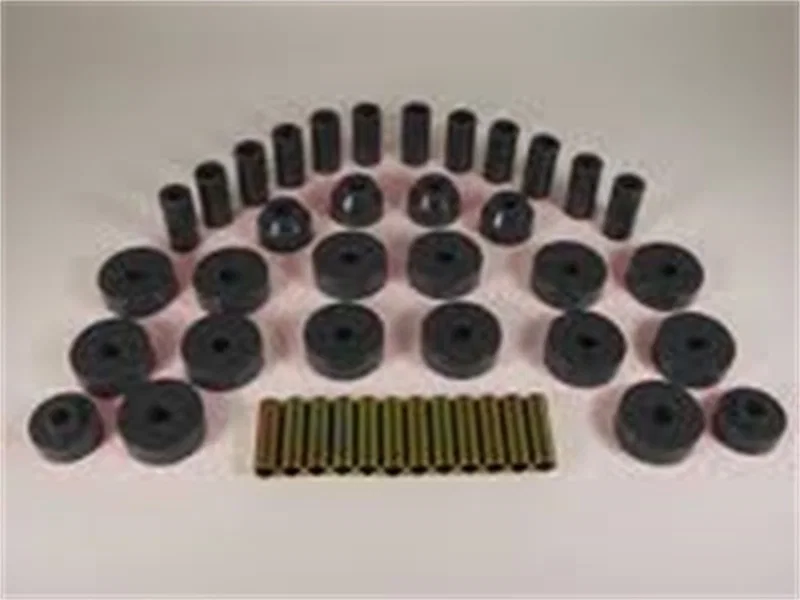 Rugged Ridge 1-2001BL, Total Bushing Kit Black 55-75 Jeep CJ5 and CJ7