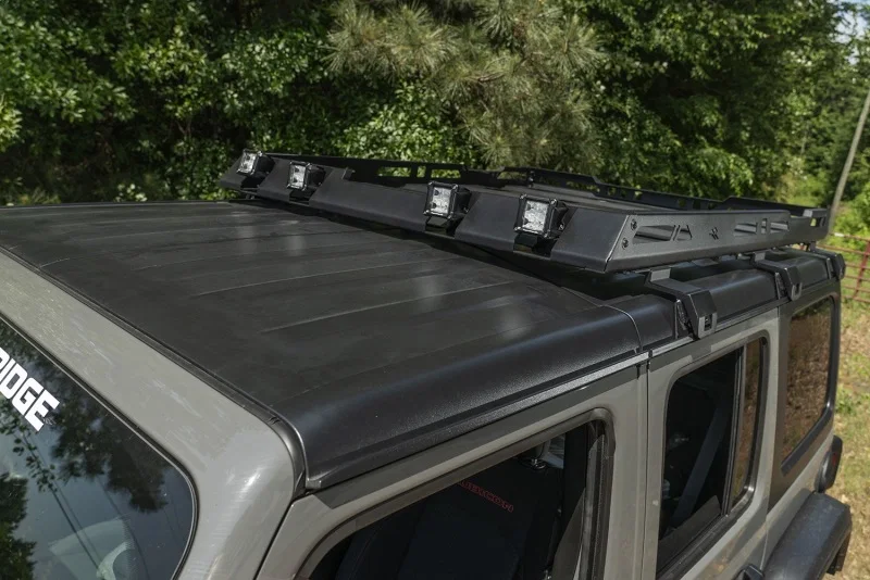 Rugged Ridge 11703.04, Roof Rack with Basket 18-20 Jeep Wrangler JL 4Dr Hardtops