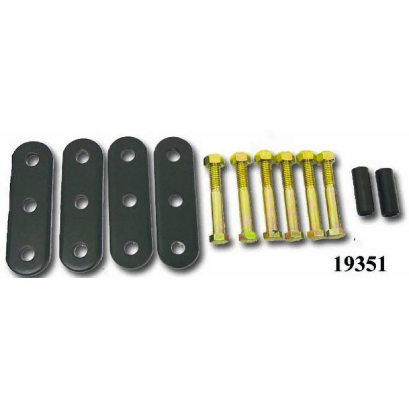 Rugged Ridge 18265.01, HD Front & Rear Leaf Spring Shackles 55-75 CJ for Jeep