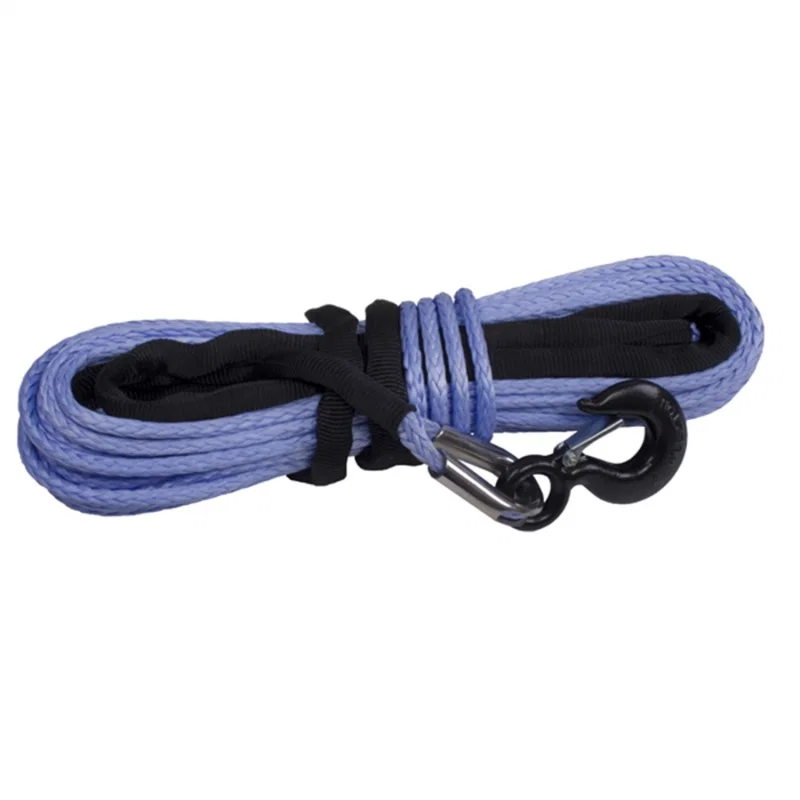 Rugged Ridge 15102.10, Synthetic Winch Line Blue 11/32in X 100 feet