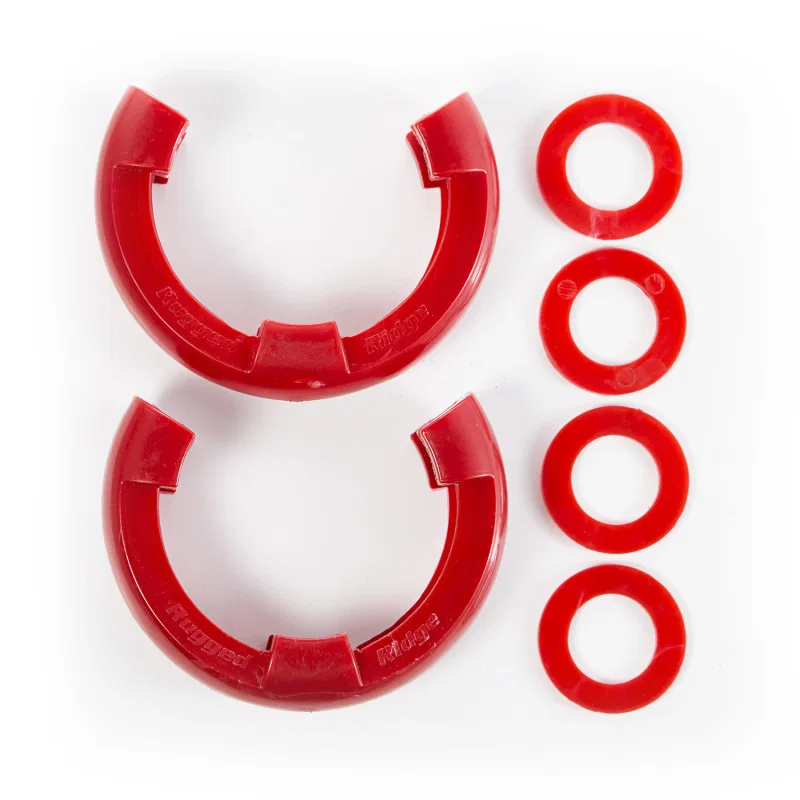 Rugged Ridge 11235.31, Red 3/4in D-Ring Isolator Kit